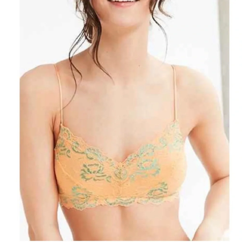 urban outfitters chloe orange lace bralette